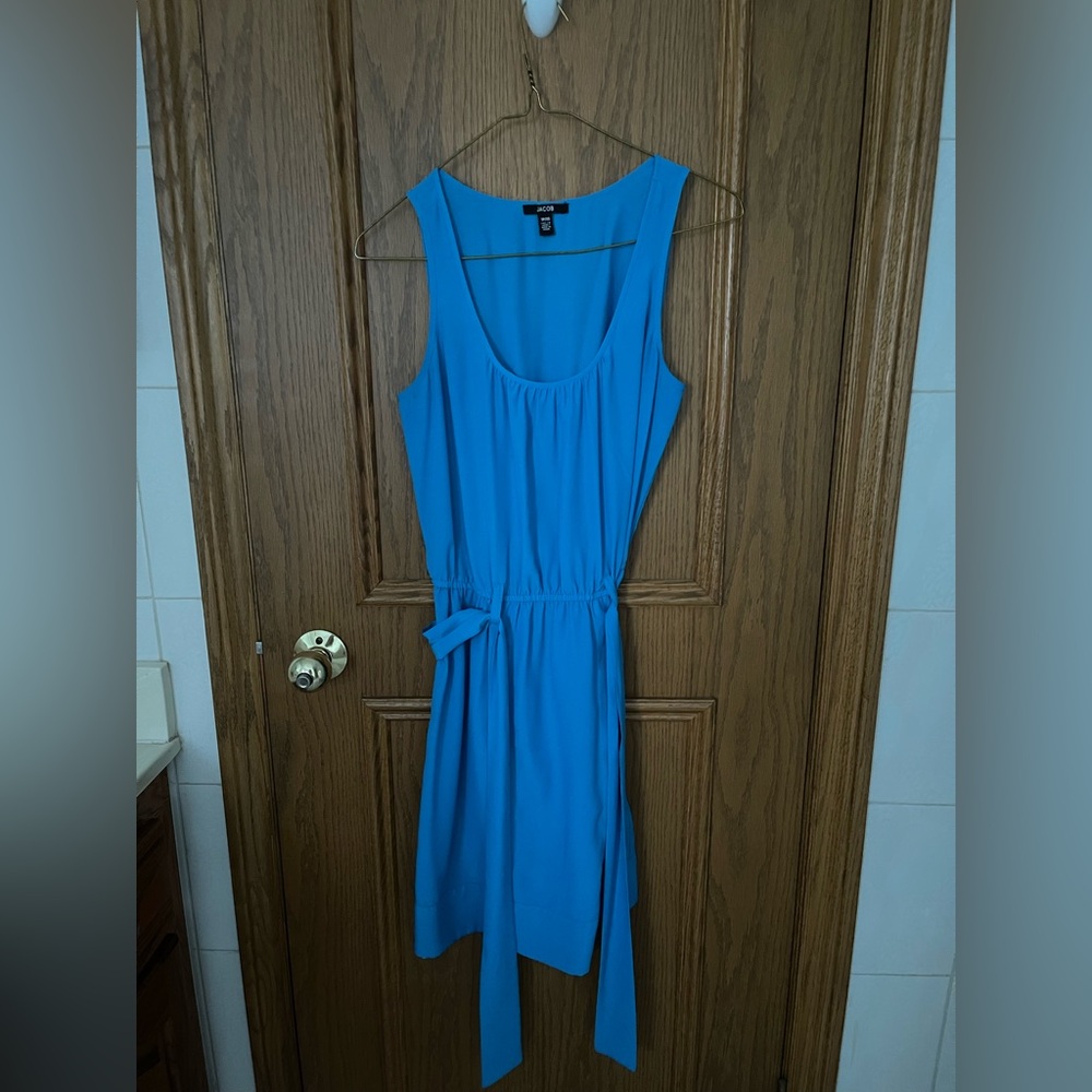 Jacob Bright Blue Sleeveless Mini Dress